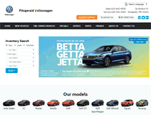 Tablet Screenshot of fitzgeraldvolkswagen.com